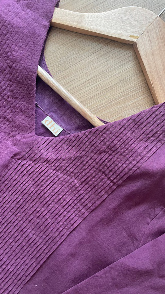 Plum Mul Salwar Set