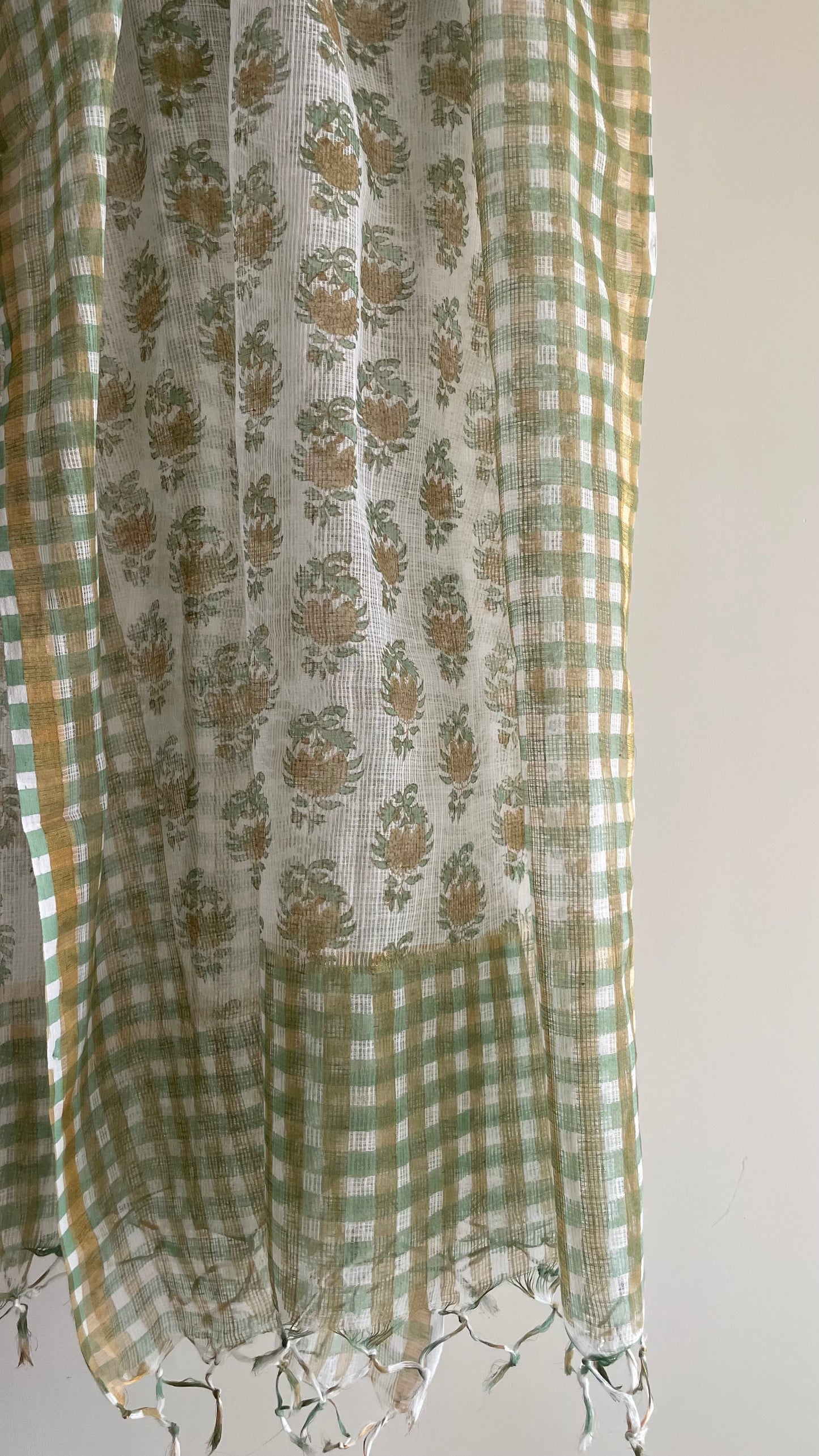 Butti & Check Hand block Printed Set