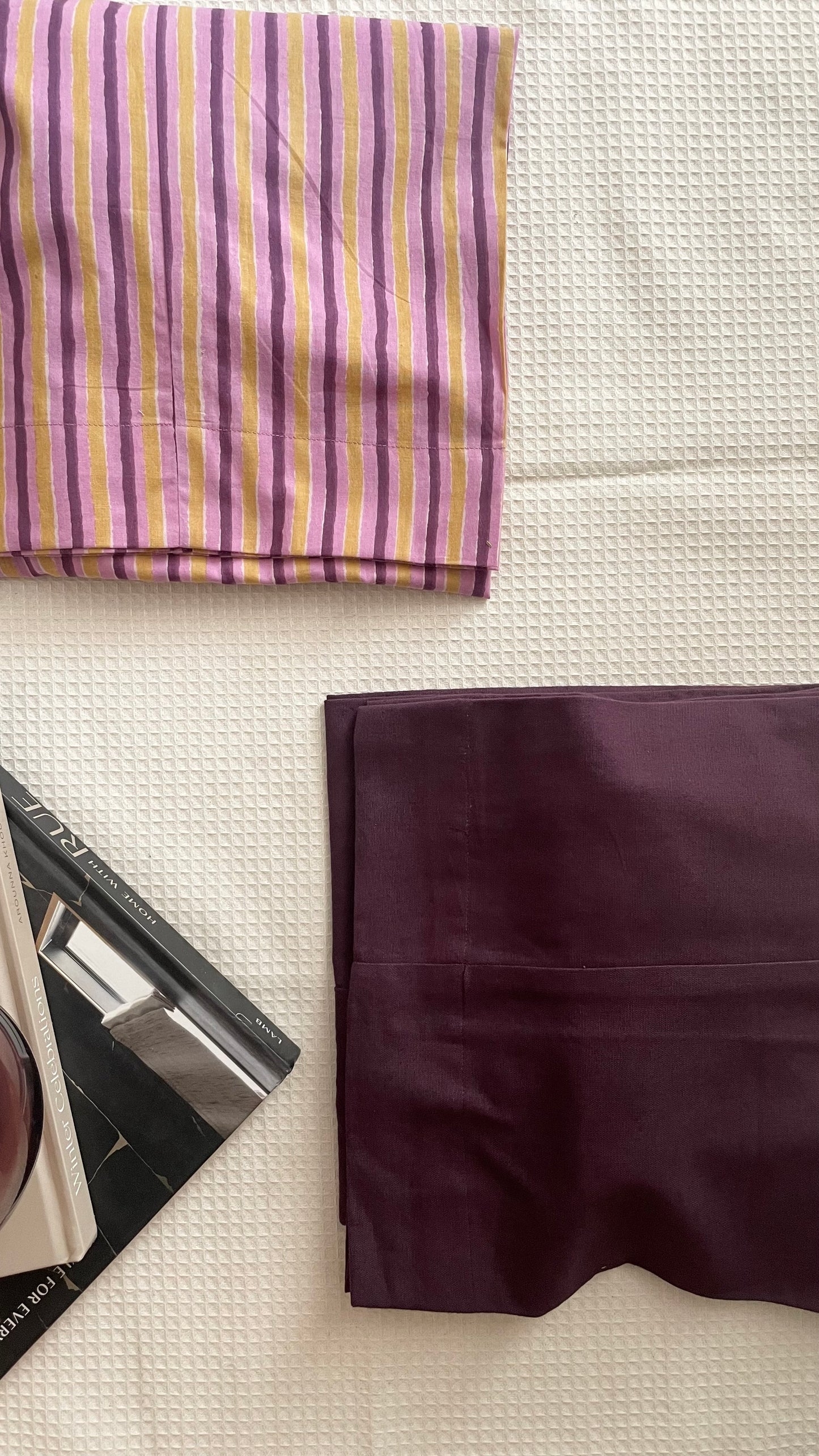 PLUM & MUSTARD STRIPE CO-ORD SET