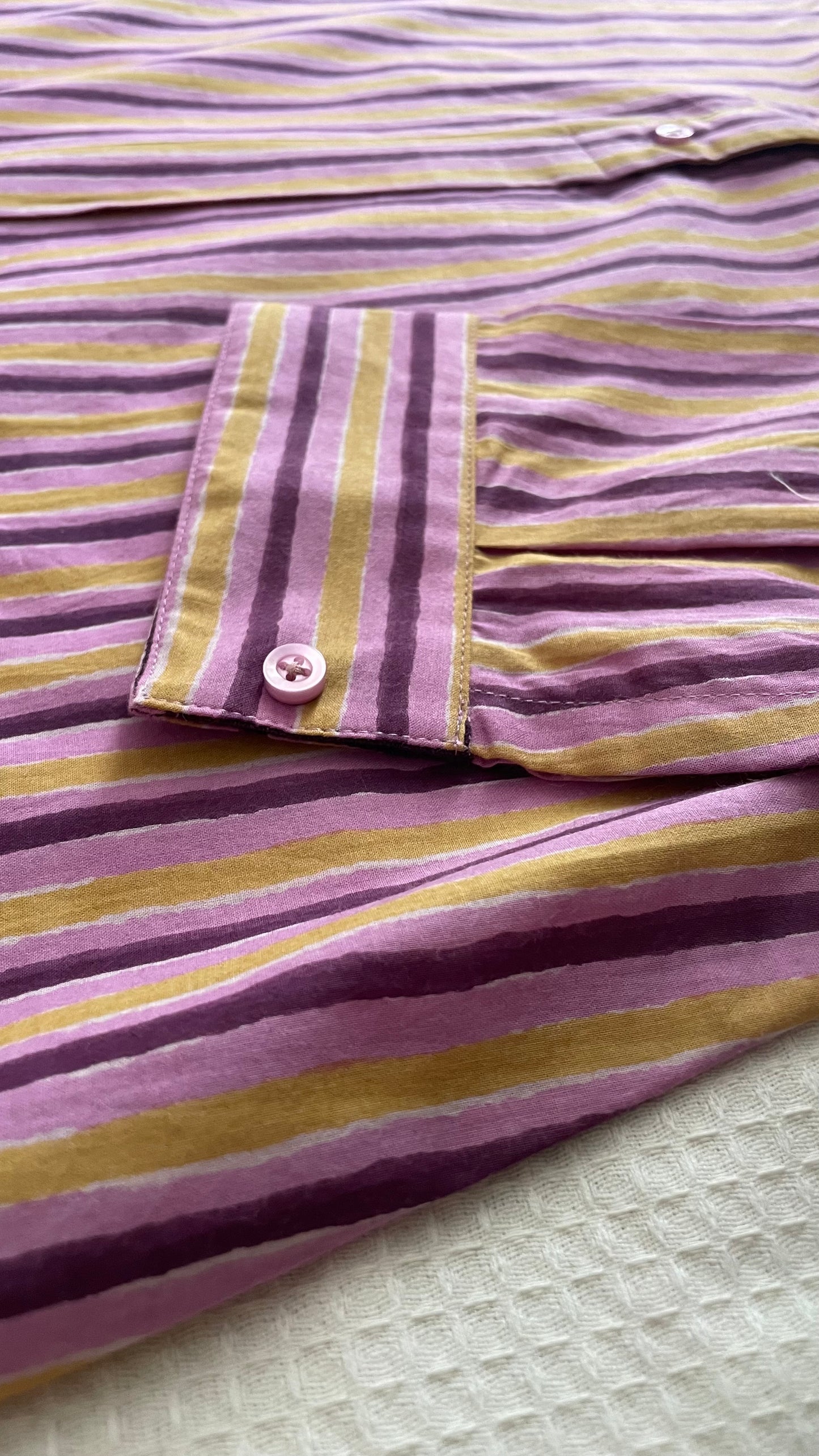 PLUM & MUSTARD STRIPE CO-ORD SET