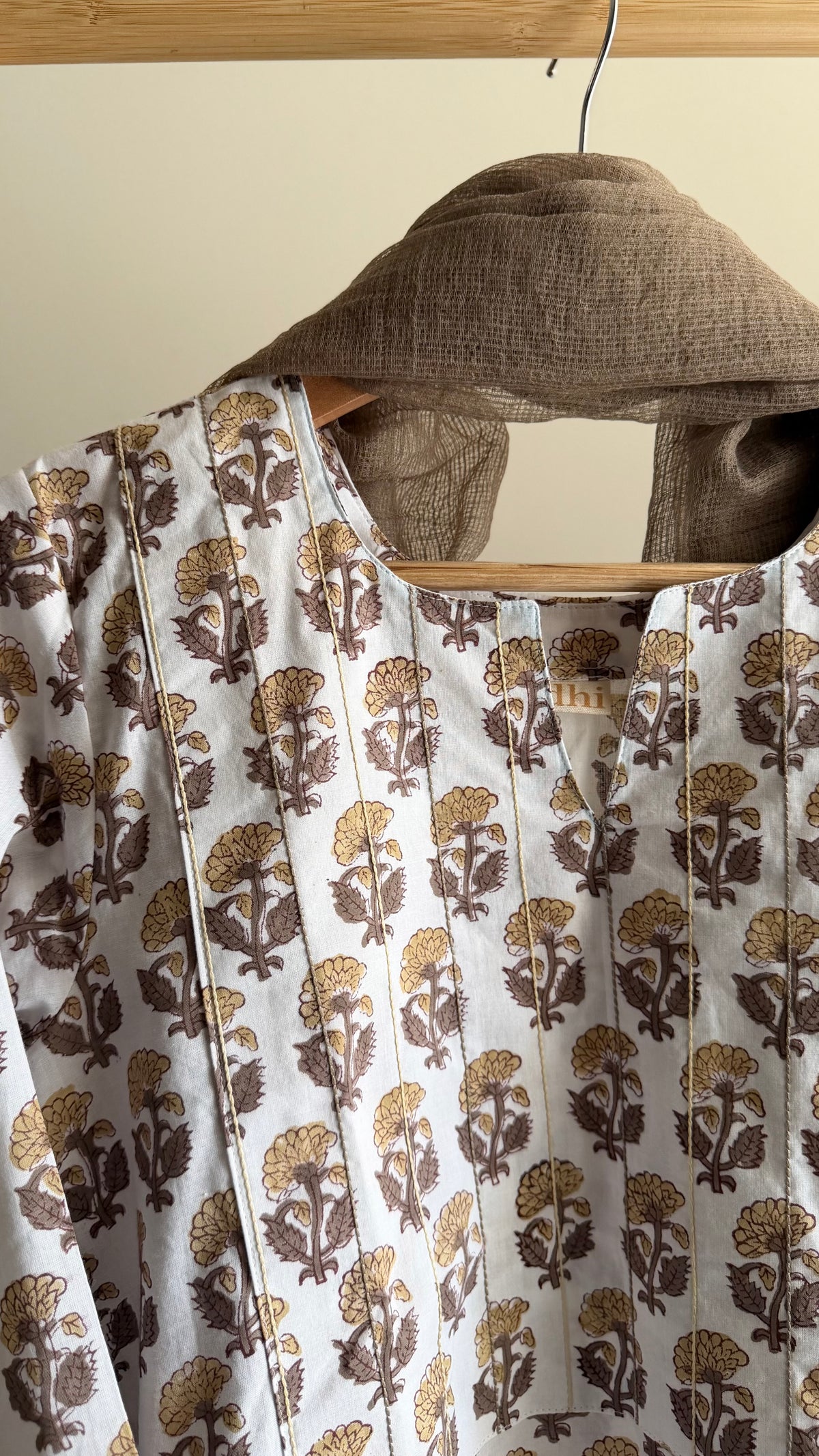 Mocha Butti Hand block Printed Set