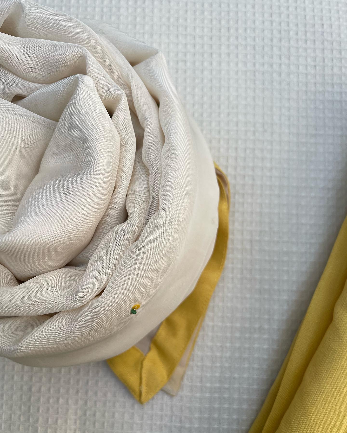 Yellow Floral Embroidered Set
