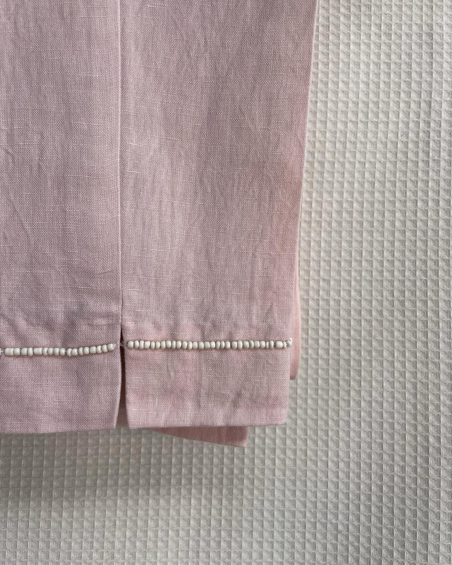 Tone-on-Tone Kurta Set in Rose Pink