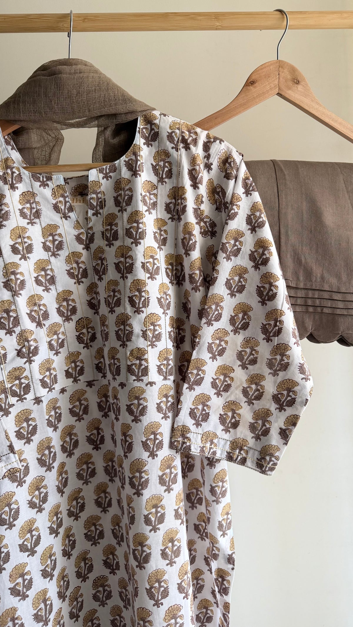 Mocha Butti Hand block Printed Set