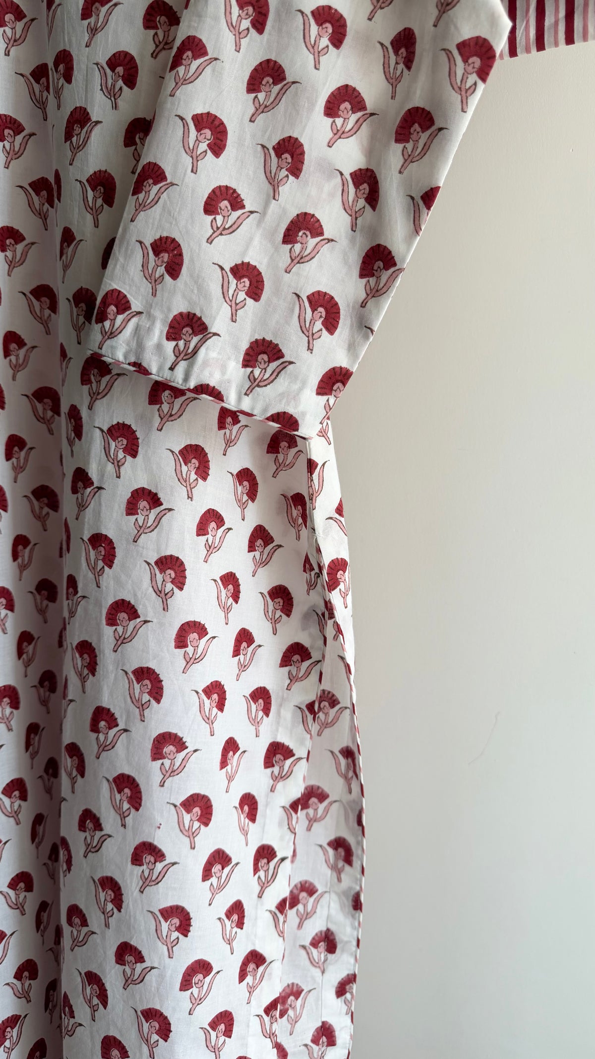 Butti & Red Stripe Hand block Printed Set