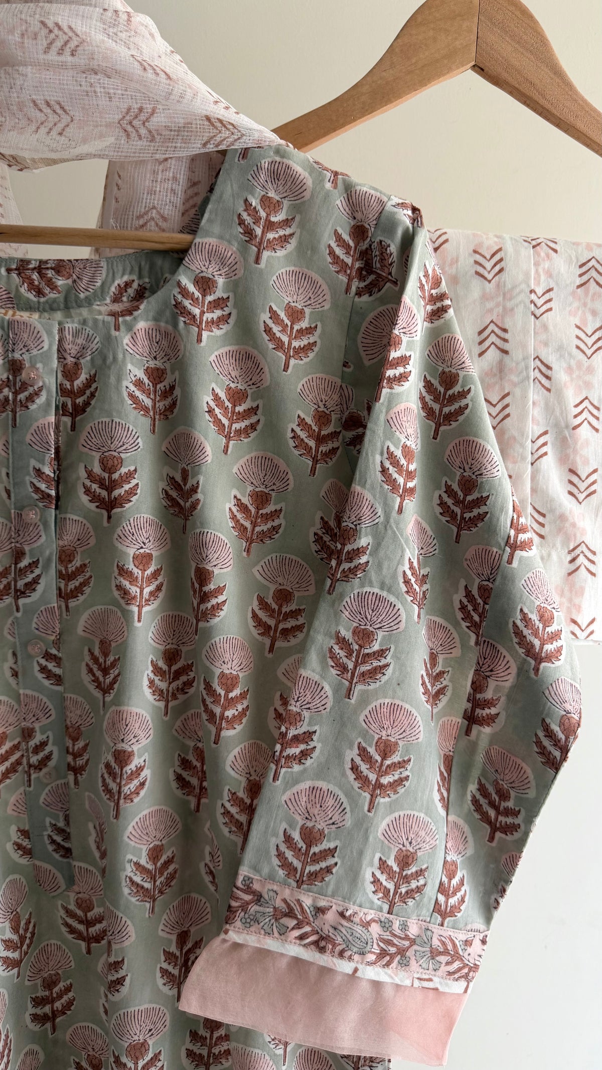 Pastel Butti Hand-Block Printed Set