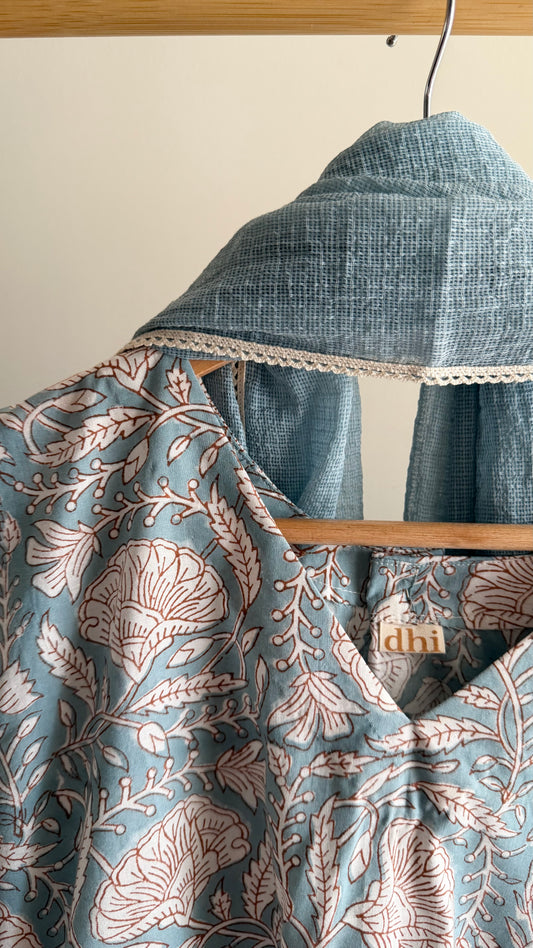 Jaal & Stripe Hand block Printed Set