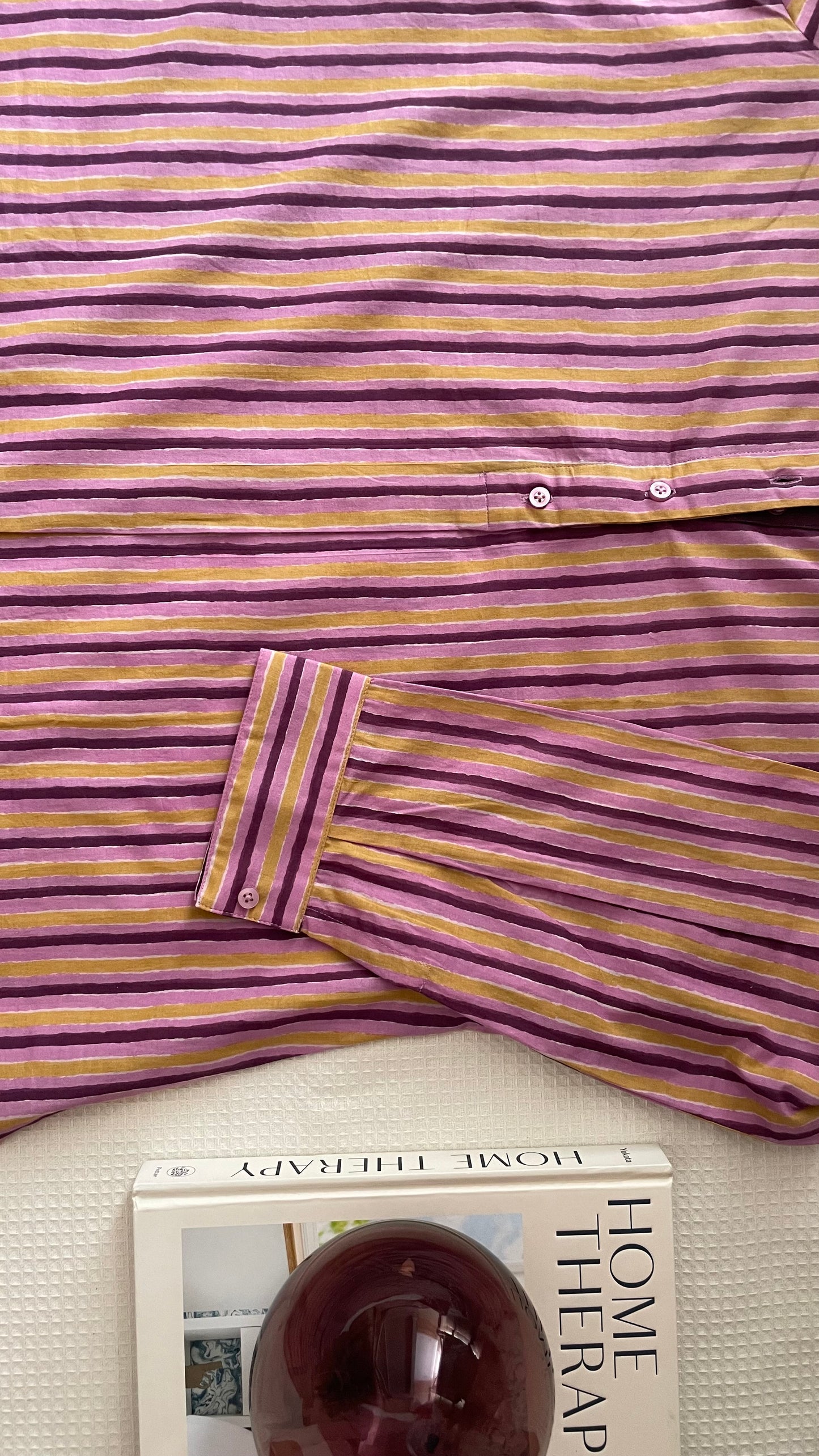 PLUM & MUSTARD STRIPE CO-ORD SET