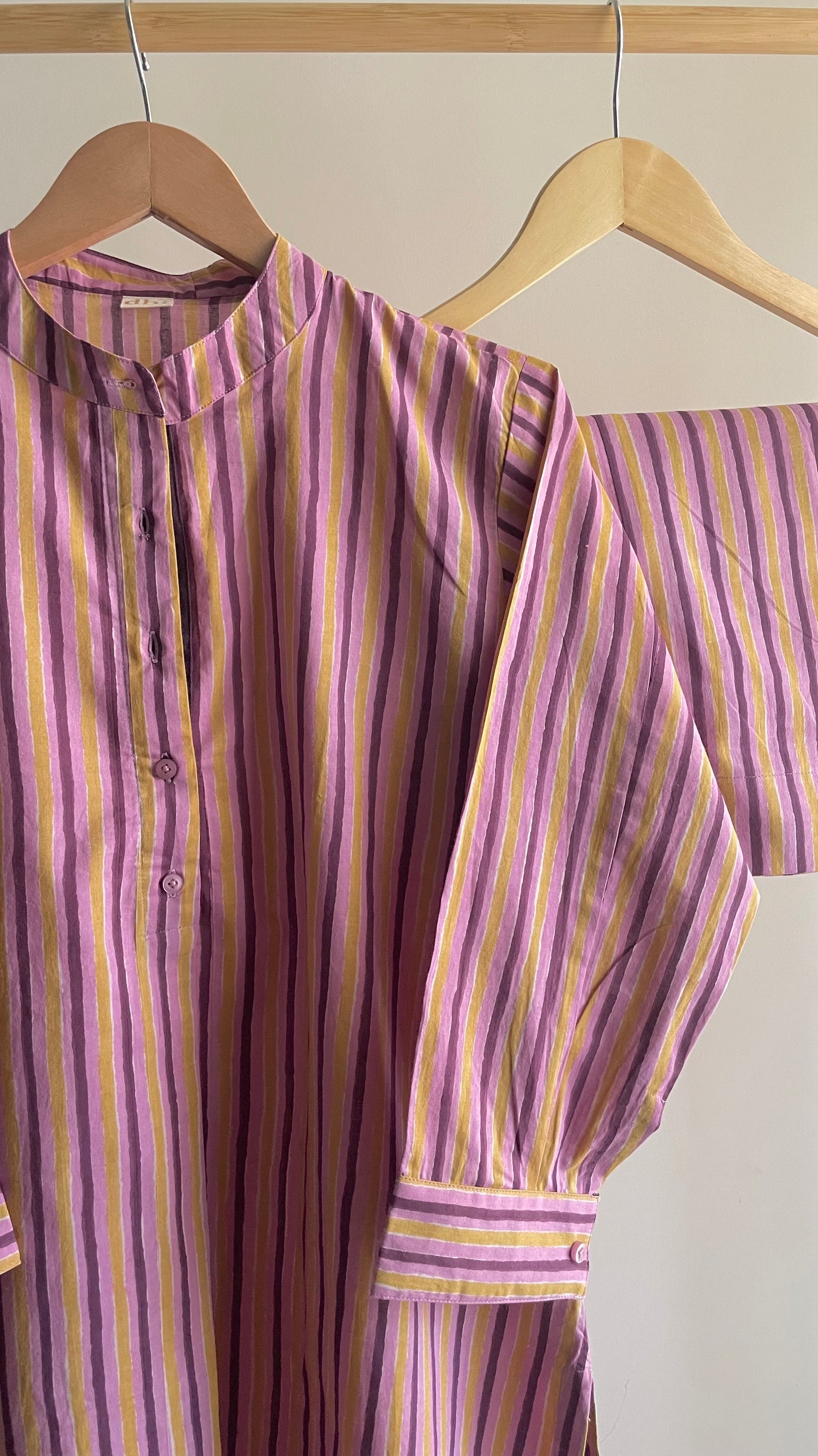 PLUM & MUSTARD STRIPE CO-ORD SET