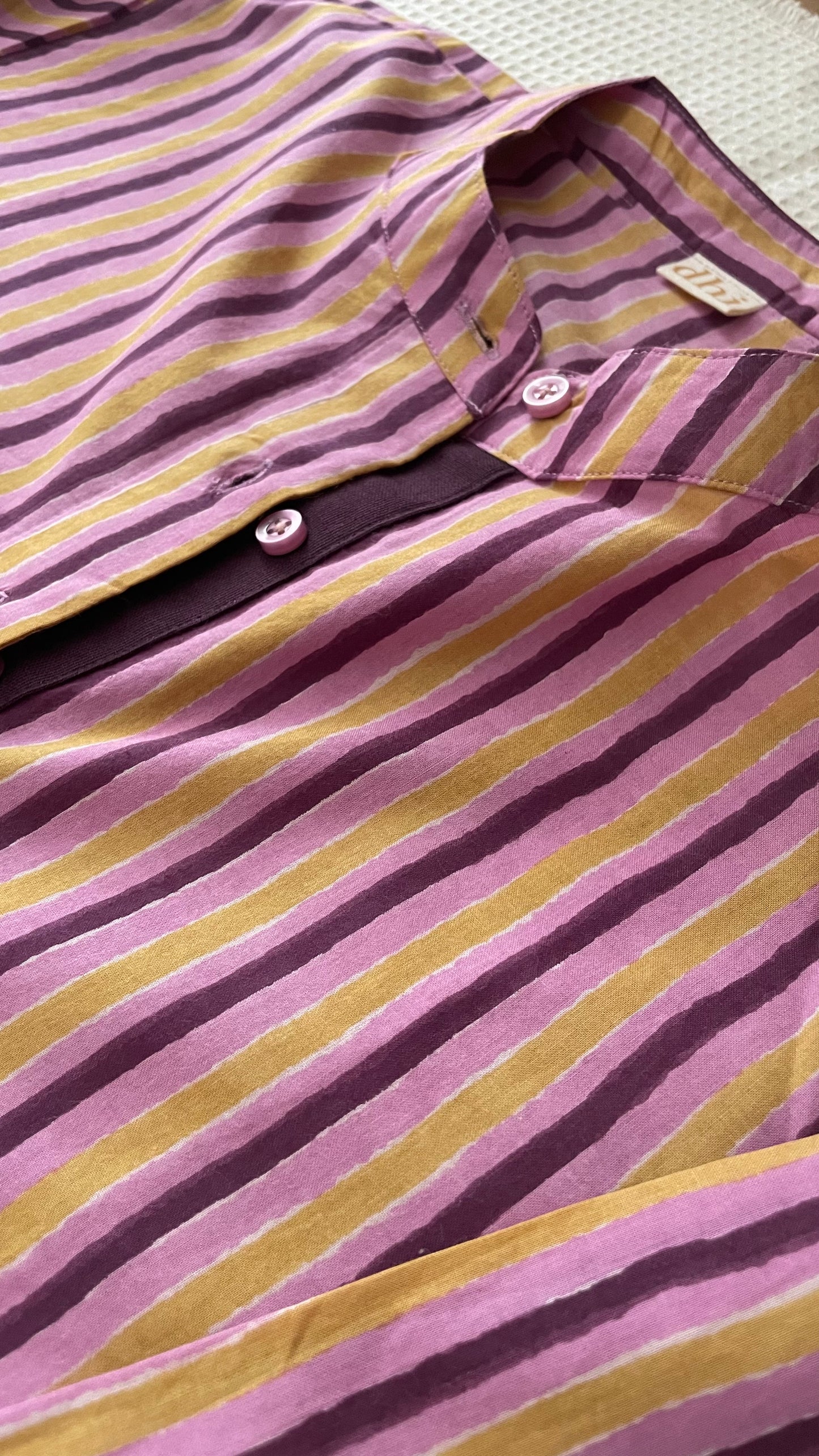PLUM & MUSTARD STRIPE CO-ORD SET