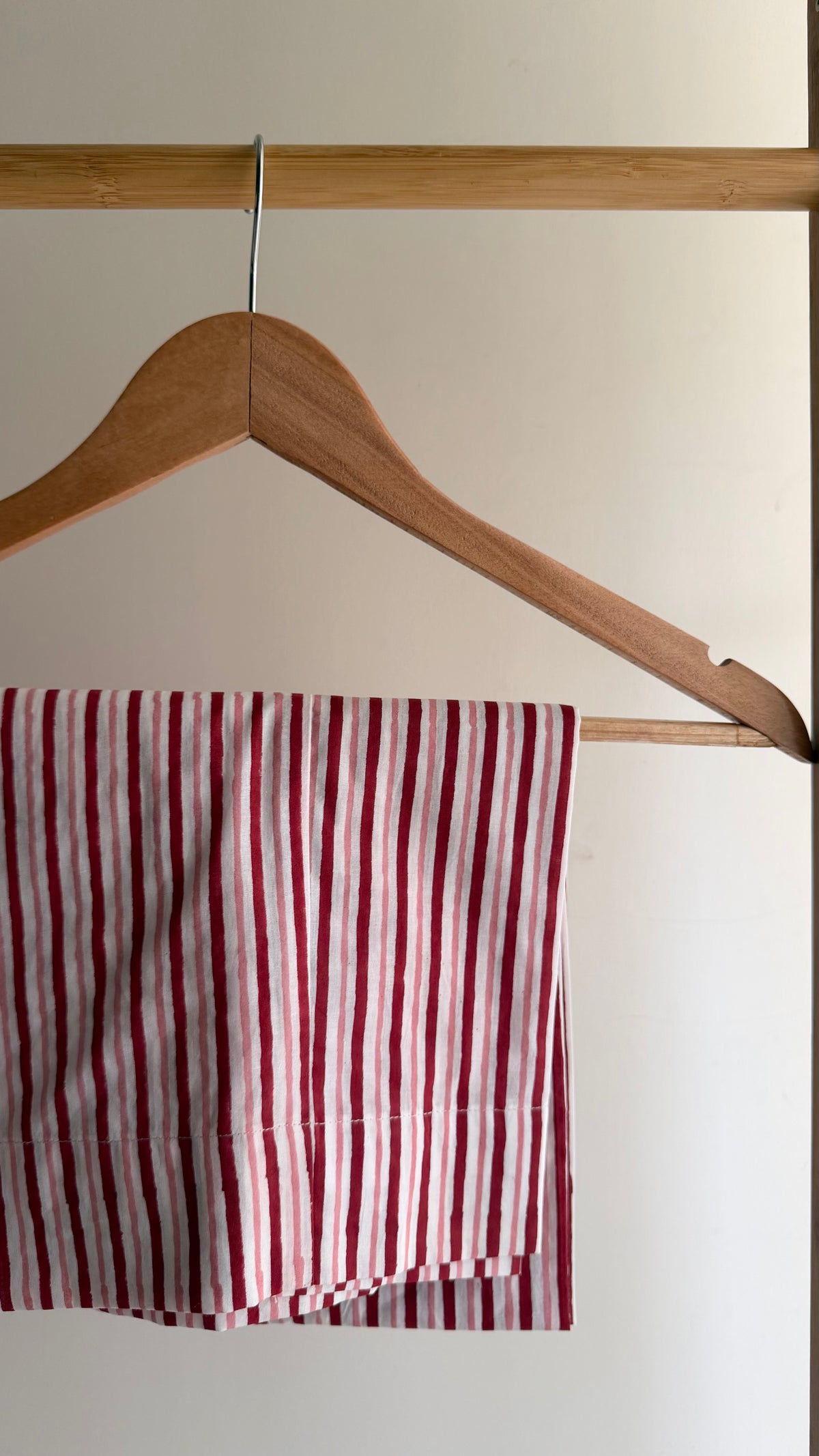 Butti & Red Stripe Hand block Printed Set