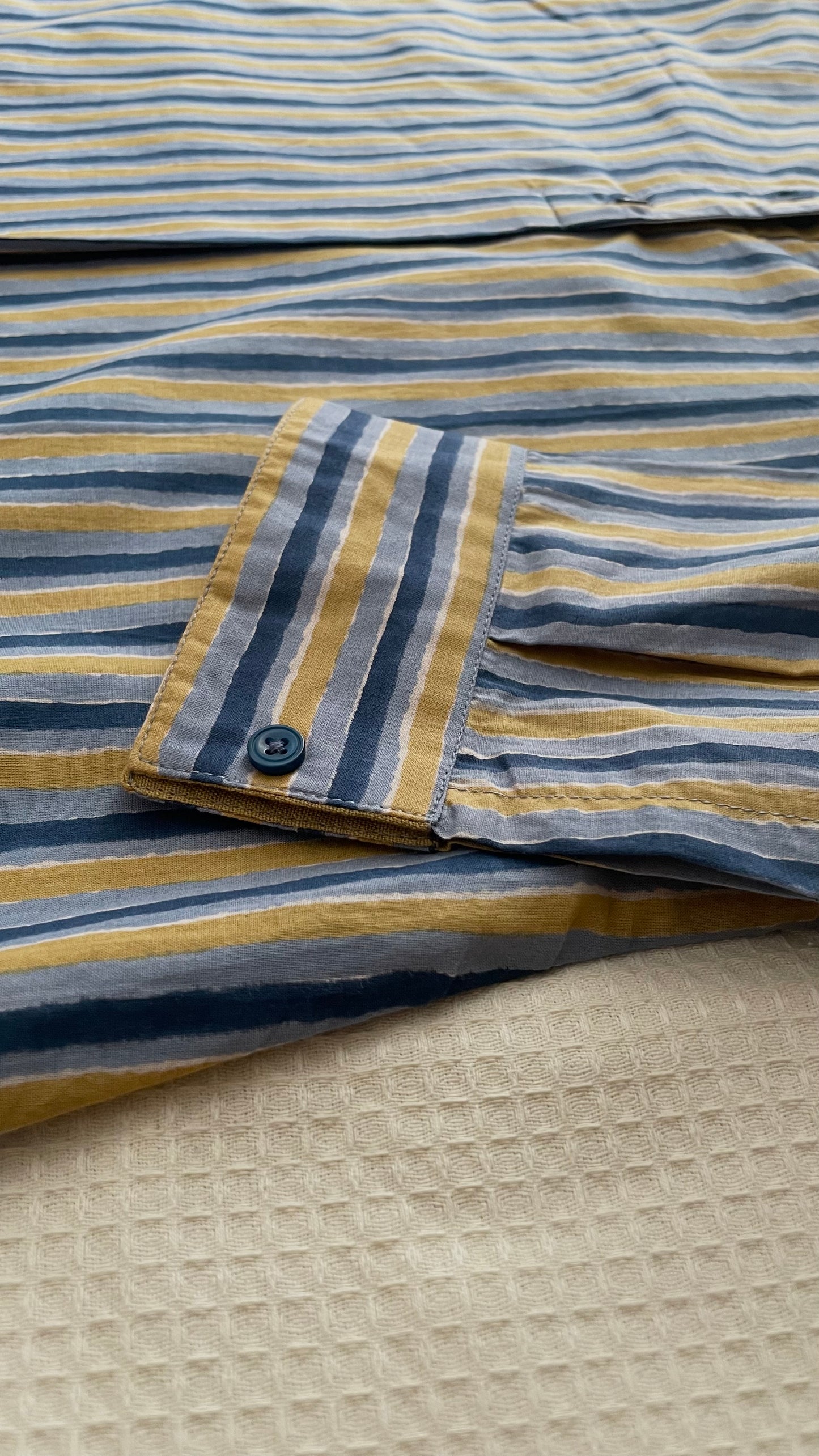 NAVY & MUSTARD STRIPE CO-ORD SET