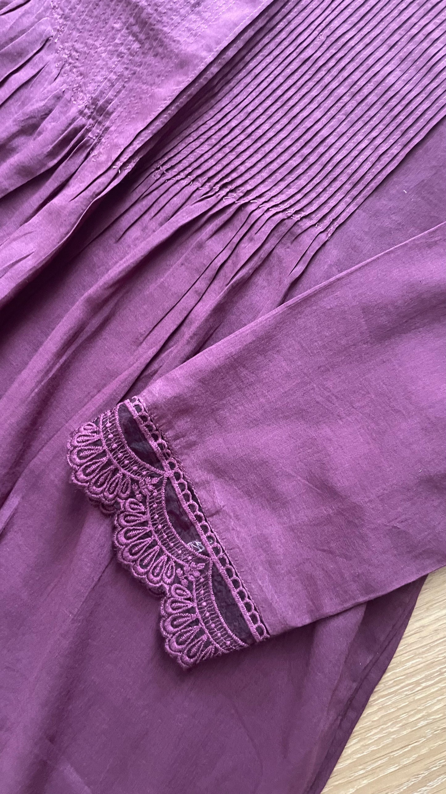 Plum Mul Salwar Set