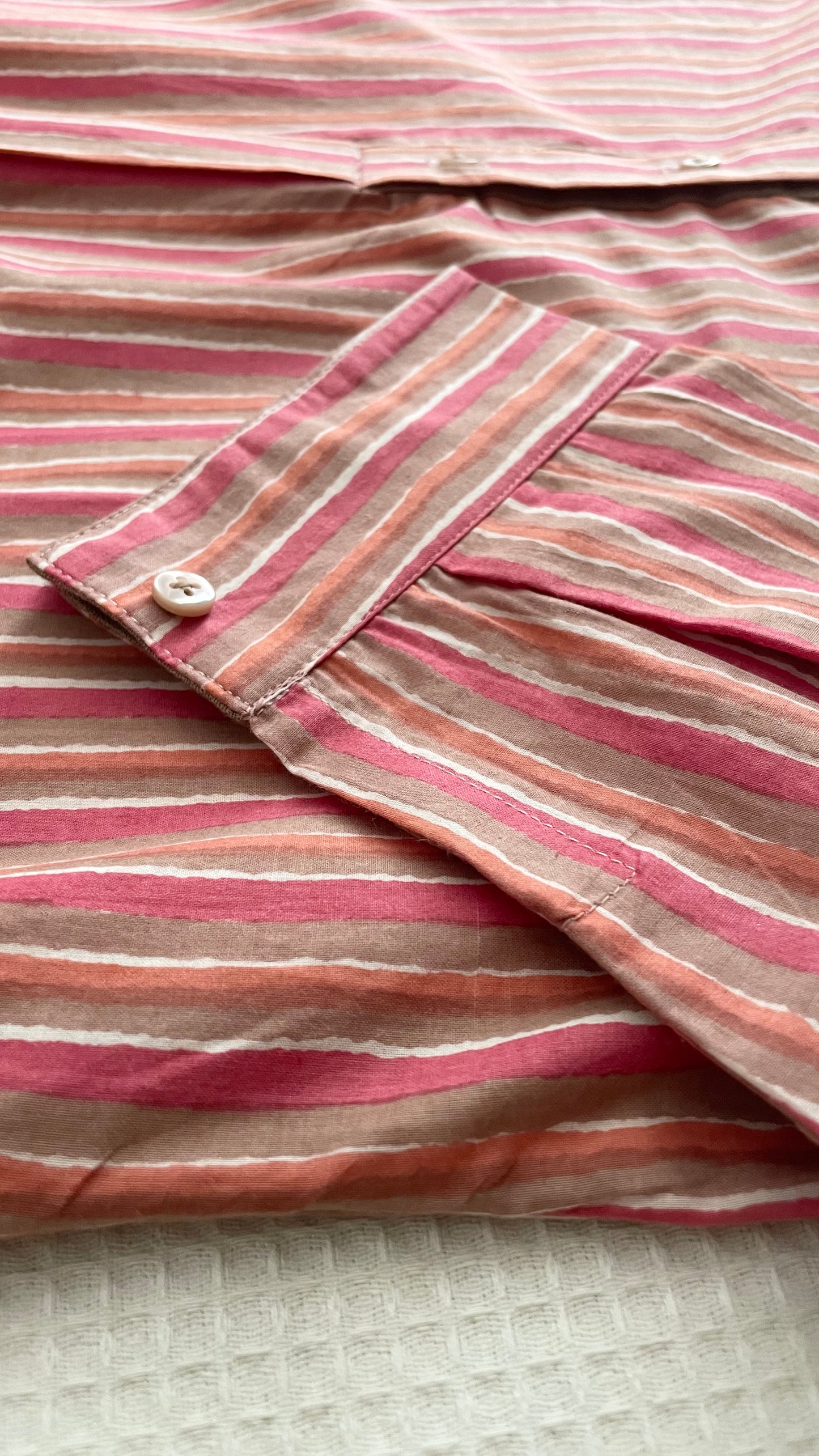 CORAL & TAUPE STRIPE CO-ORD SET