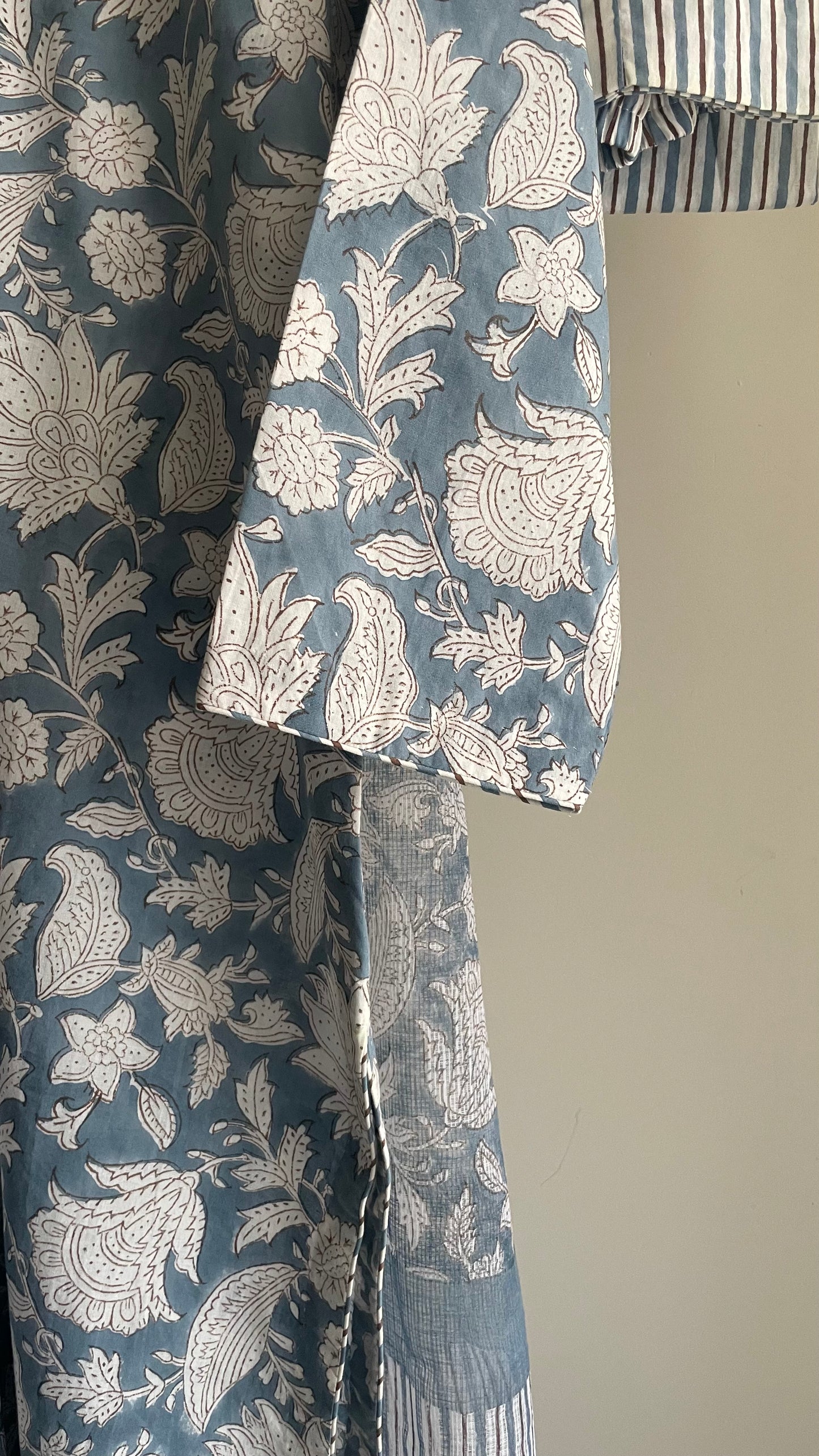 Butti & Stripe Hand block Printed Set