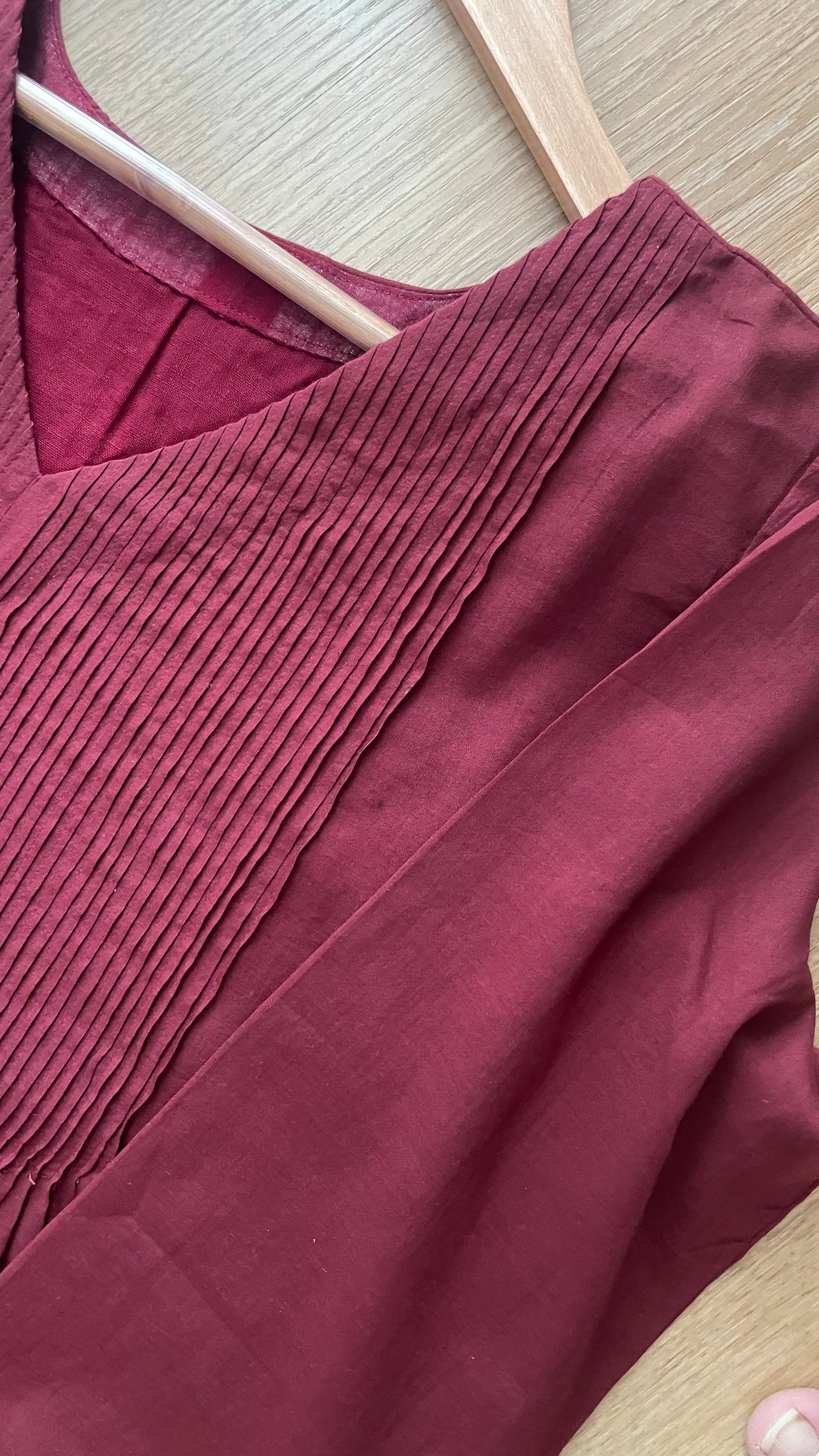 Cranberry Mul Salwar Set