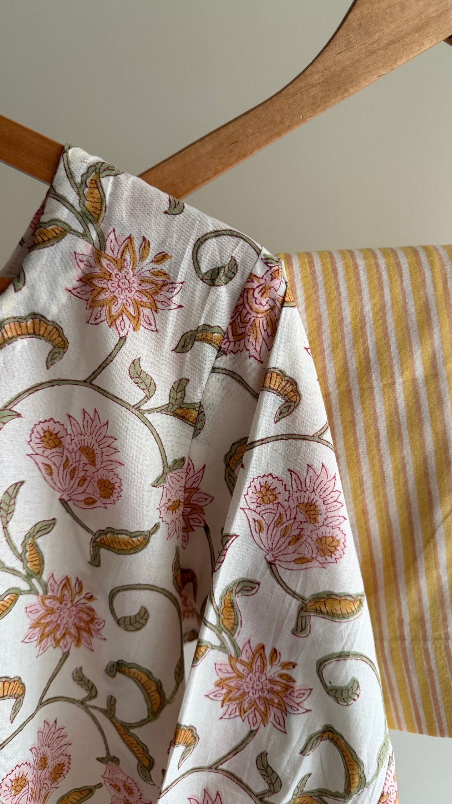 Jaal & Stripe Hand block Printed Set