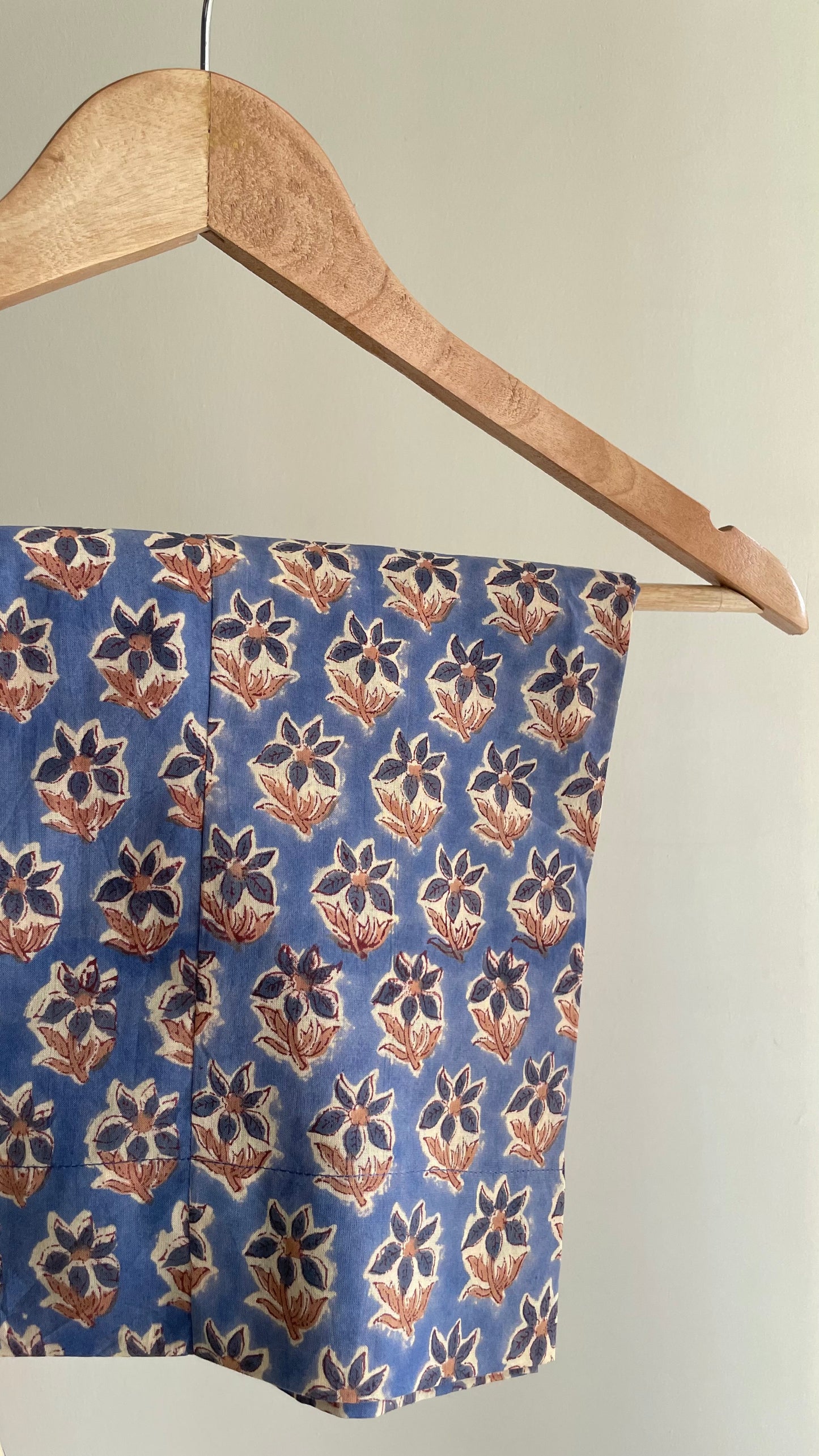 Indigo & Cream Hand-Block Printed Suit Set