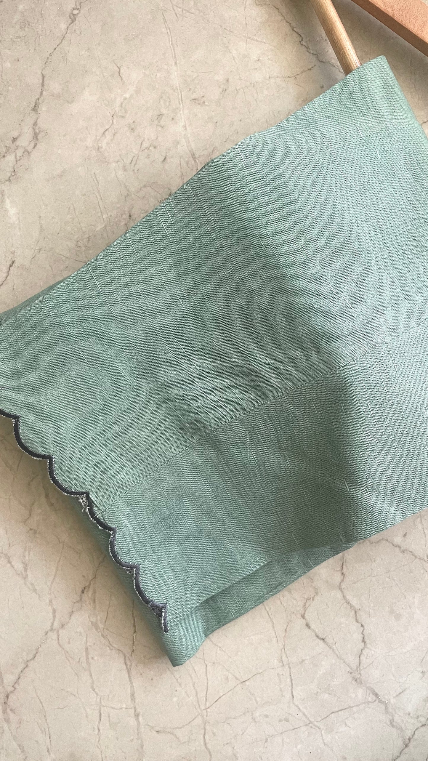 Blue Handblock Printed Chanderi