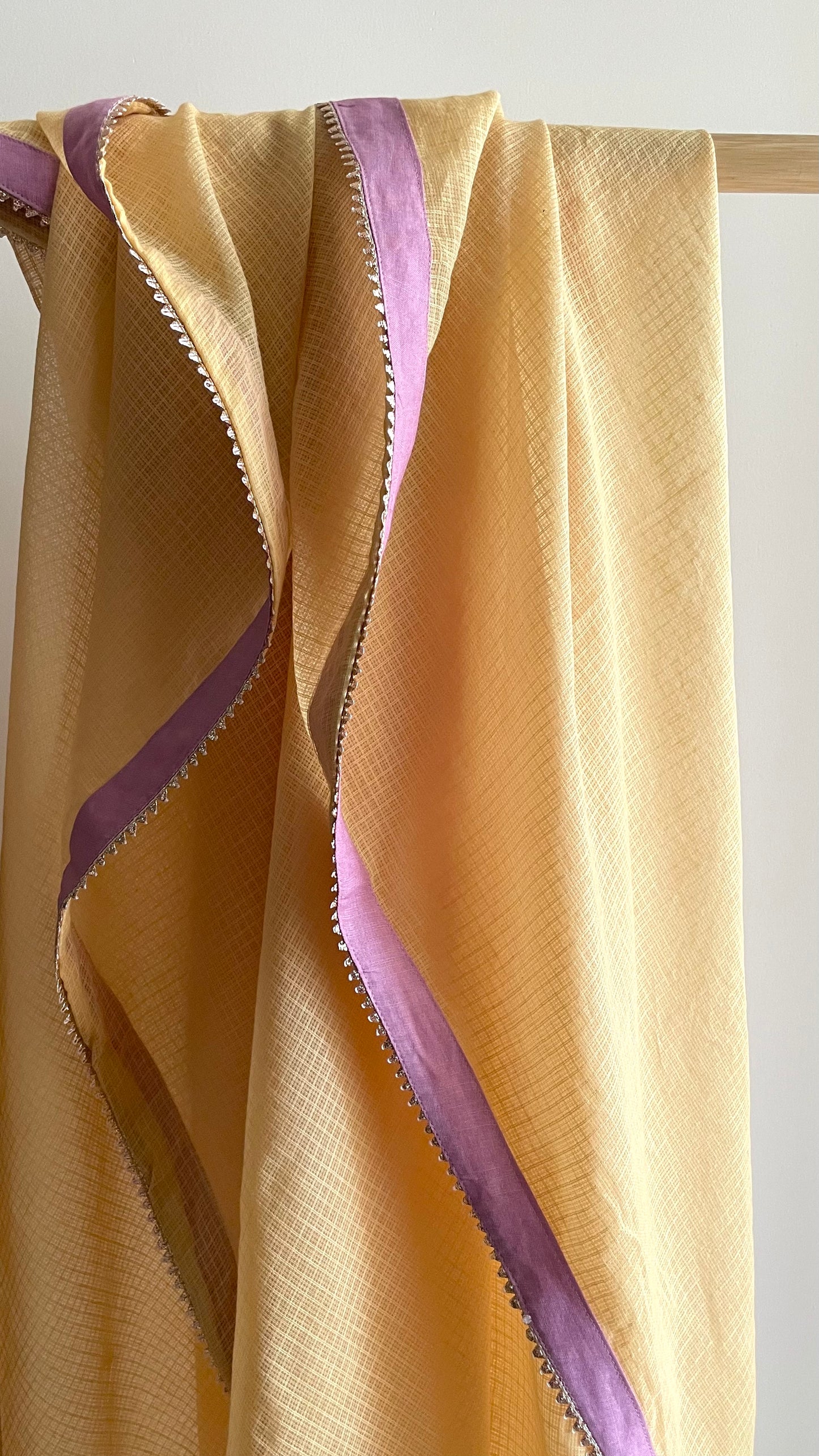 The Pastel Pink Embroidery Kurta Suit with Yellow dupatta