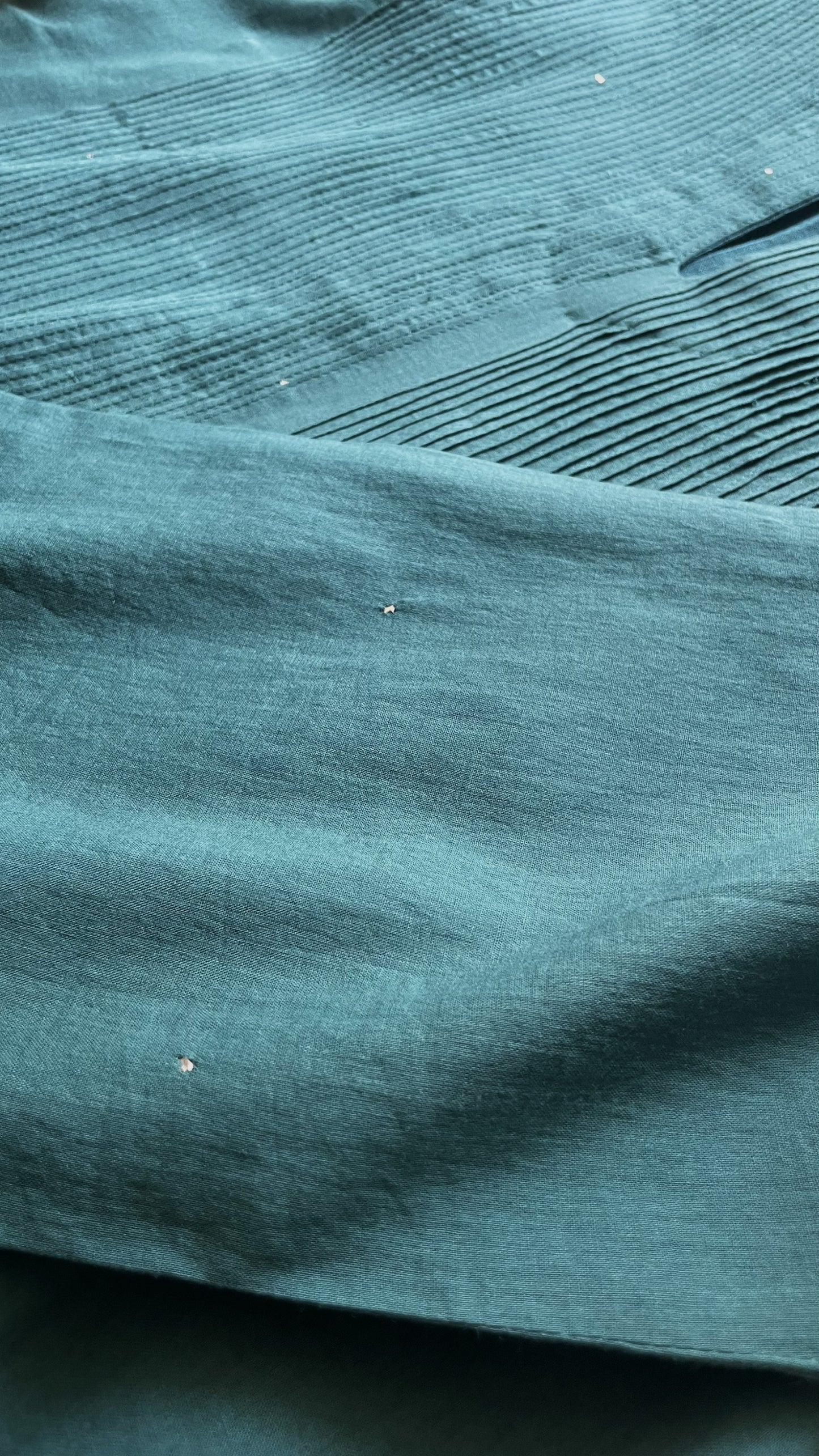 Teal Mul Mukaish Set