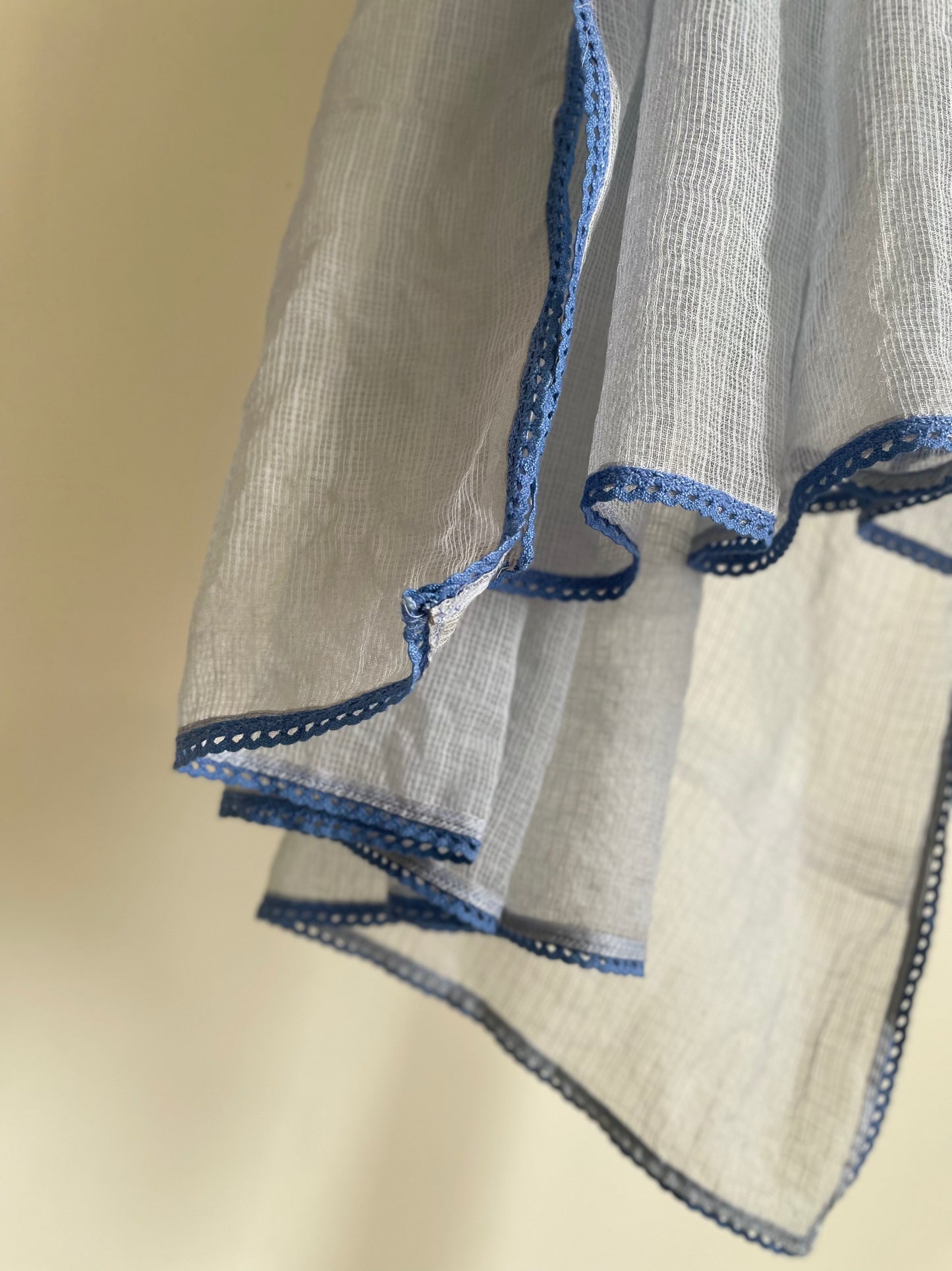 Dusty blue Handblock Printed Suit Set