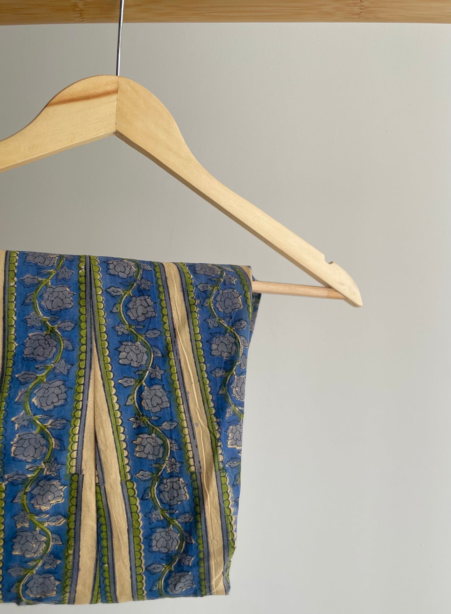 Cobalt Blue Cotton Suit with Thread Embroidery