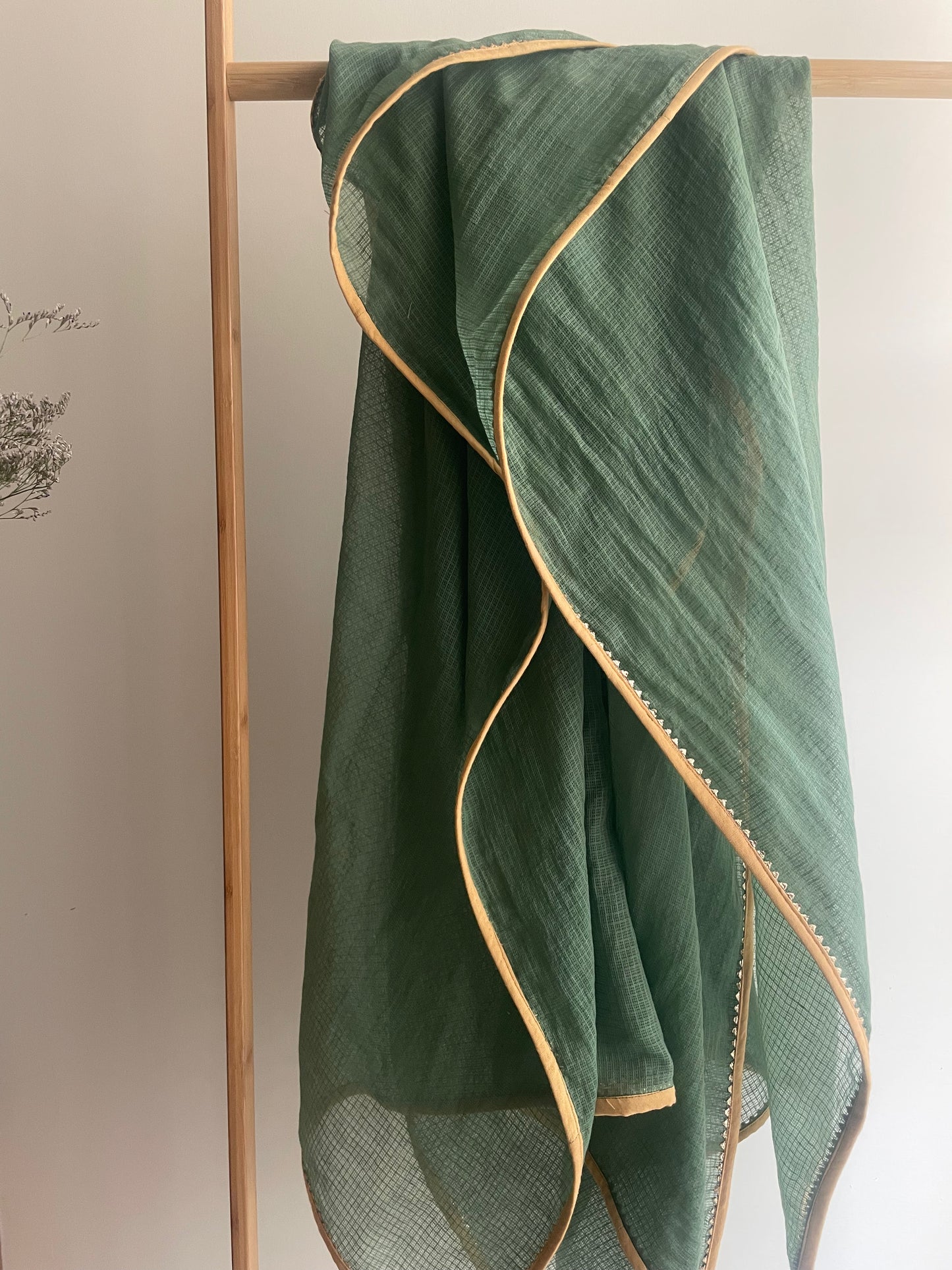 Sun Shine Cotton Embroidered Suit with All-Over Thread Work