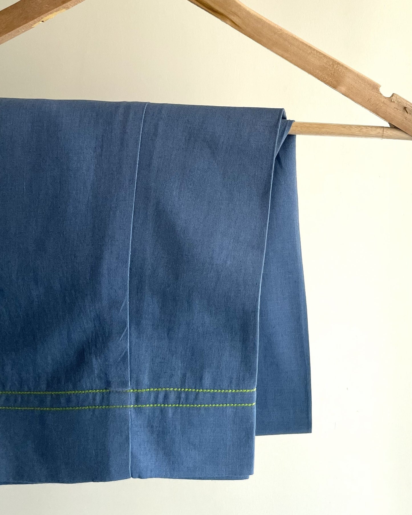 Blue & Lime Thread Embroidery Suit Set