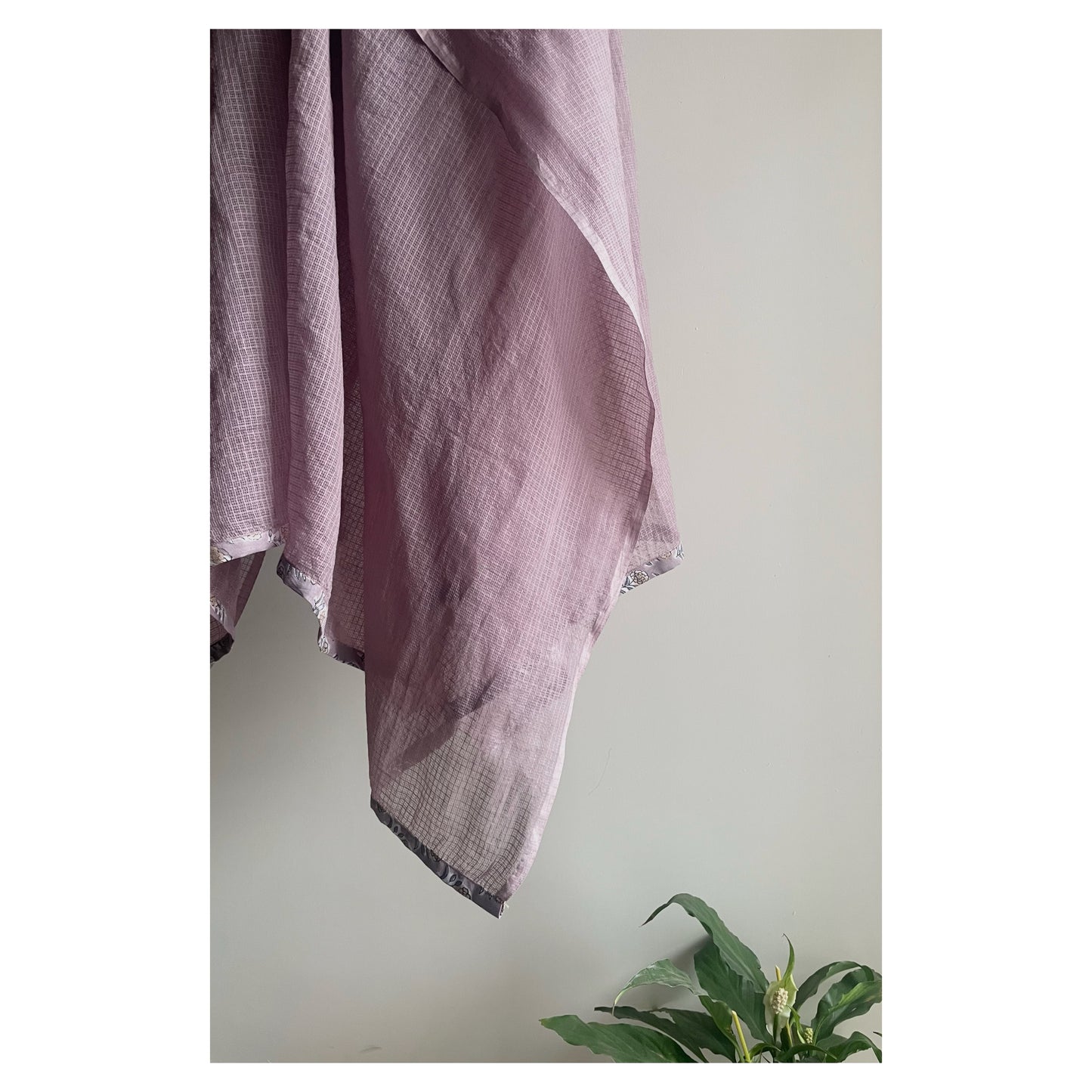Lavender Handblock Printed Suit Set