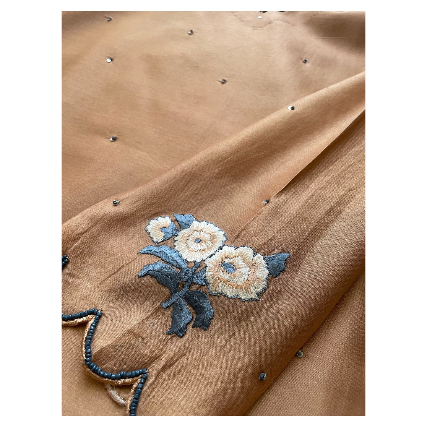 Desert petal Floral Embroidery Suit Set